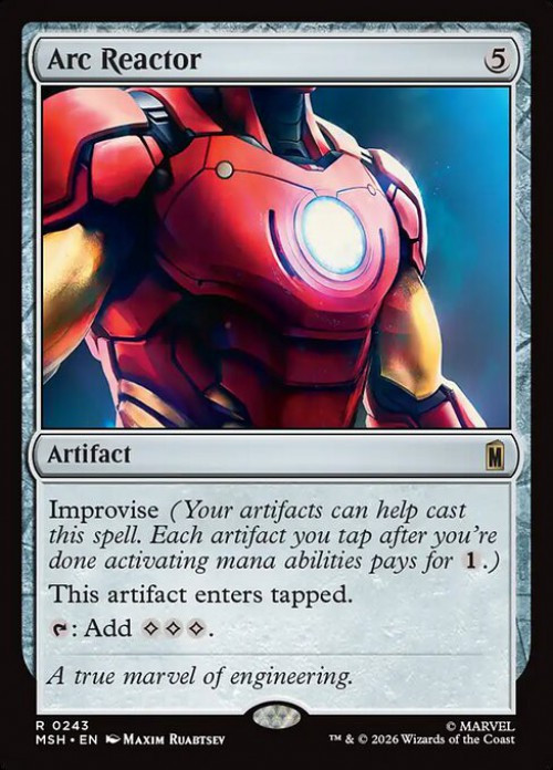 MtG Marvel Super Heroes Rare FOIL Arc Reactor #243、ToyWiz、kayou