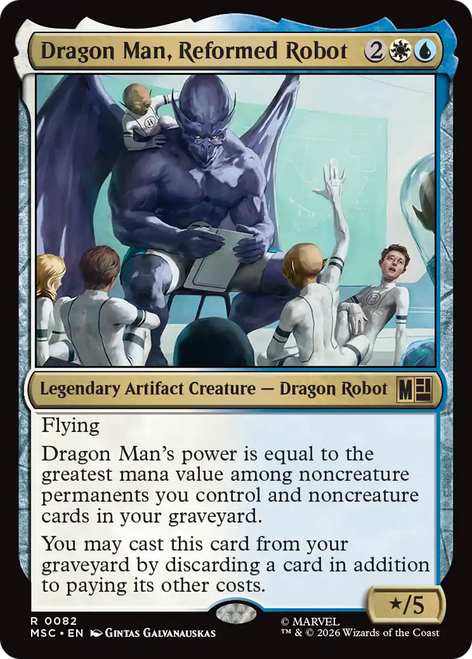 Dragon Man, Reformed Robot (Surge Foil) | Marvel Super Heroes Commander、Magic: The Gathering、kayou