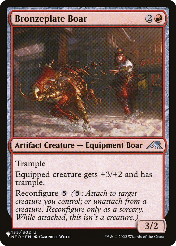 Bronzeplate Boar (LIST-135/302) - The List、Wizards of the Coast、kayou