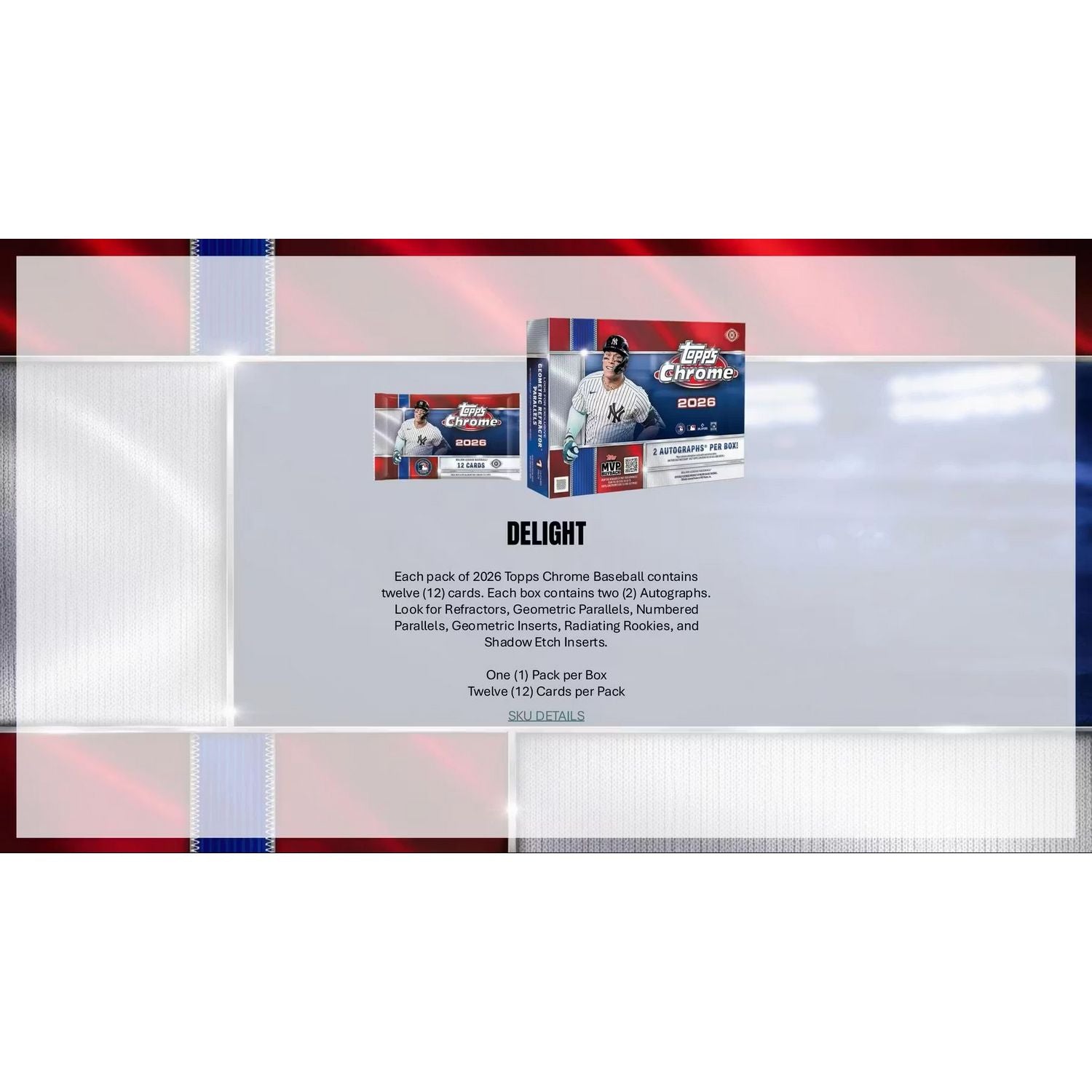 2026 Topps Chrome Baseball Jumbo Box、Topps、kayou
