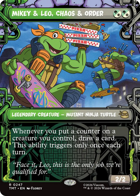 Mikey & Leo, Chaos & Order (Showcase Foil) | Teenage Mutant Ninja Turtles、Magic: The Gathering、kayou