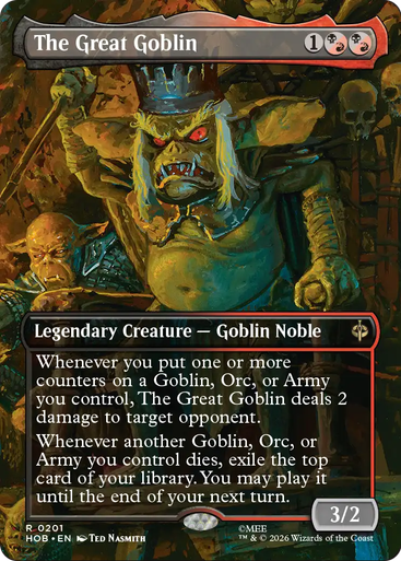 The Great Goblin (Borderless Scene) | The Hobbit、Magic: The Gathering、kayou