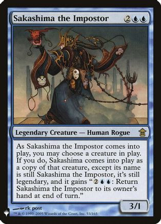 Sakashima the Impostor (LIST-053) - The List Reprints、Wizards of the Coast、kayou