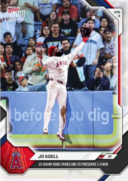 MLB Los Angeles Angels 2026 NOW Baseball Jo Adell #53 JO Show! Robs 3 HRs To Save Win! (Pre-Order ships September)、ToyWiz、kayou