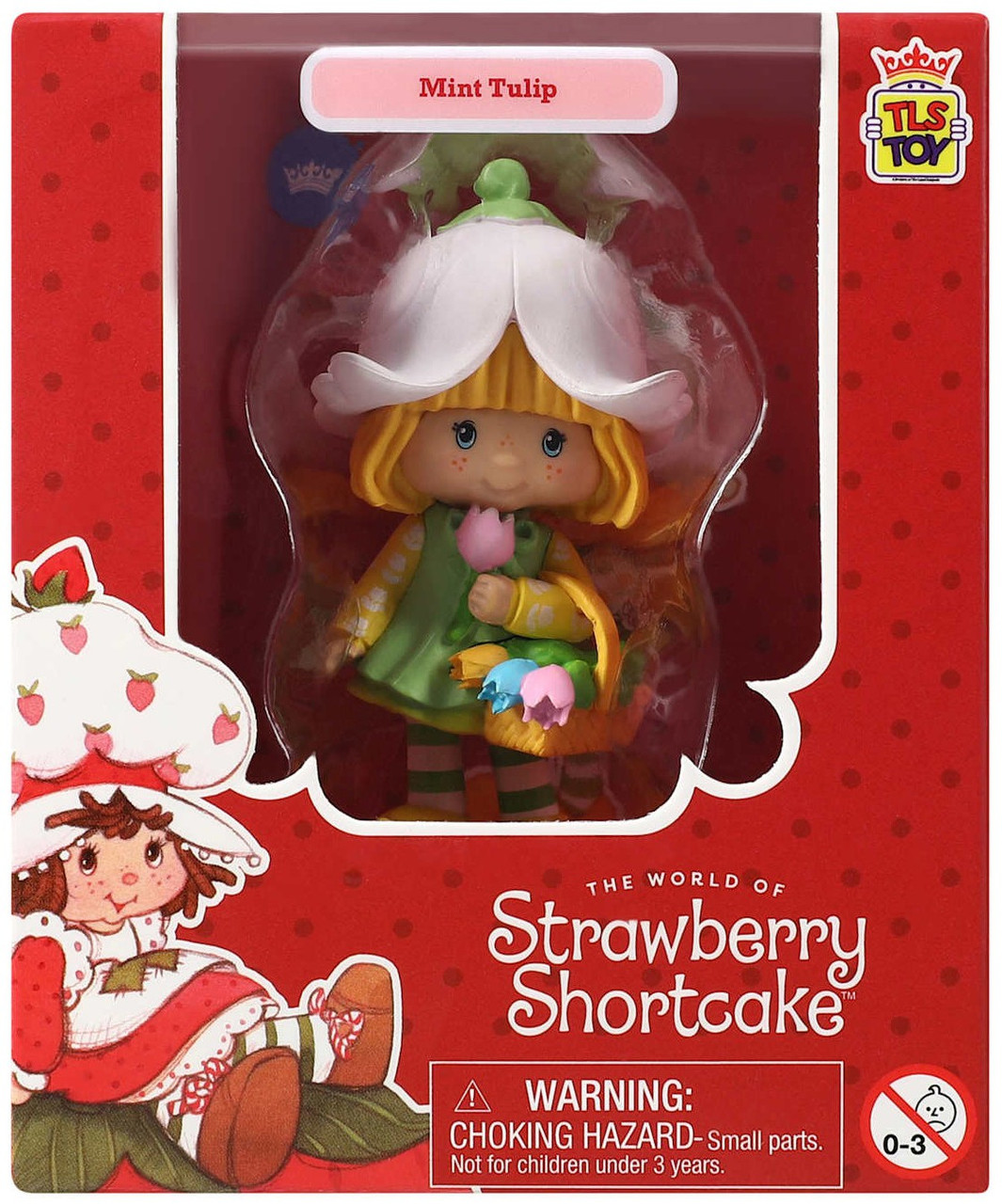 Strawberry Shortcake CheeBee Mint Tulip 2.5-Inch Mini Figure with Basket、ToyWiz、kayou