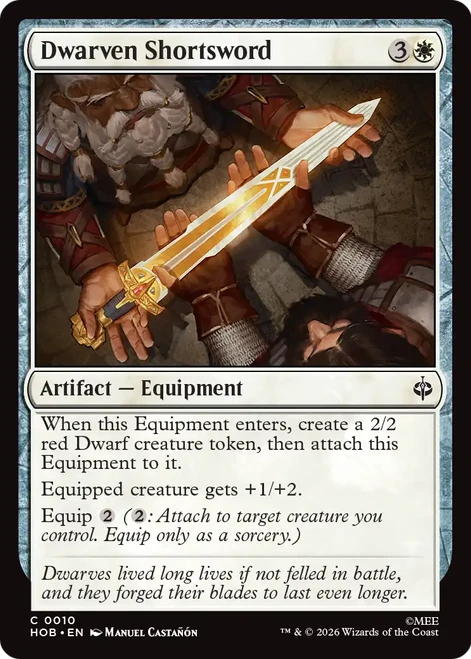 Dwarven Shortsword (Foil) | The Hobbit、Magic: The Gathering、kayou