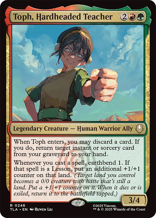 Toph, Hardheaded Teacher (TLA-246)、Magic: The Gathering、kayou