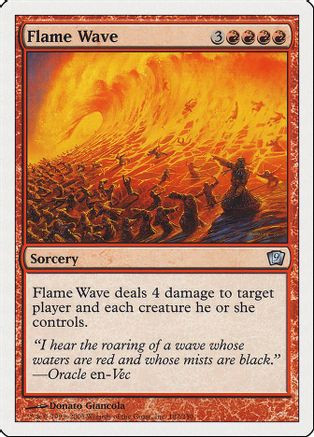 Flame Wave (9ED-182) - 9th Edition Foil、Wizards of the Coast、kayou