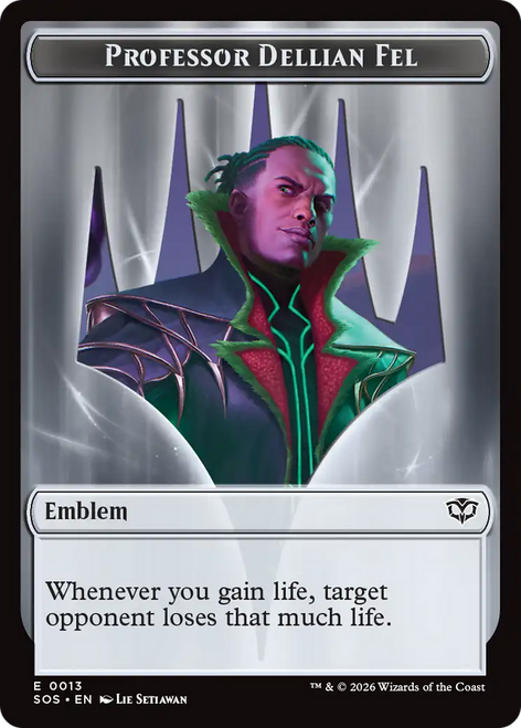 Secrets of Strixhaven - Professor Dellian Fel Emblem (Foil) | Secrets of Strixhaven、Magic: The Gathering、kayou