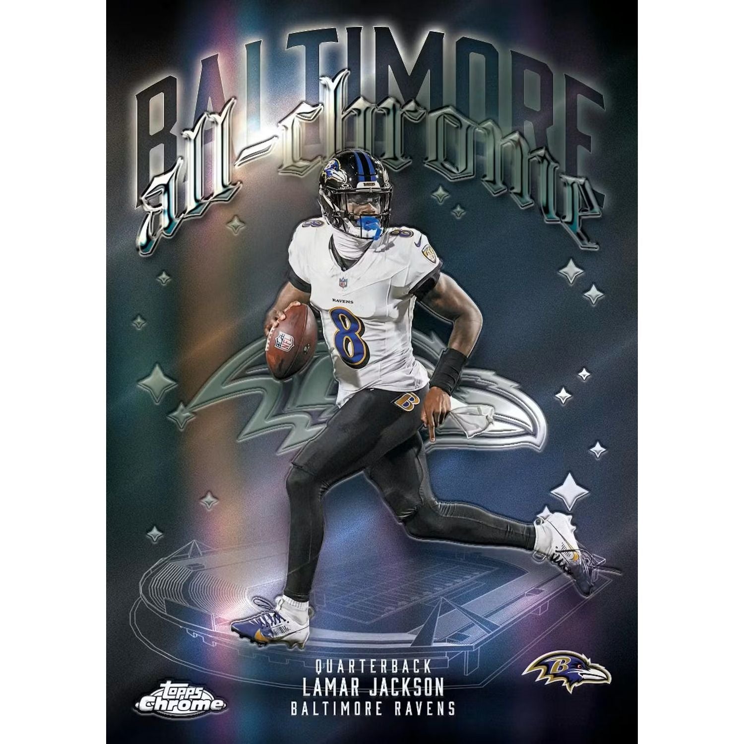 2025 Topps Chrome Football Mega Box、Topps、kayou