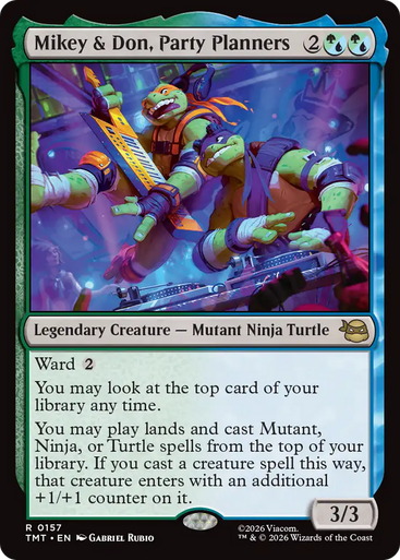 Mikey & Don, Party Planners (Foil) | Teenage Mutant Ninja Turtles、Magic: The Gathering、kayou