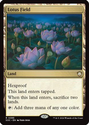 Lotus Field (SOC-385) - Commander: Secrets of Strixhaven、Wizards of the Coast、kayou
