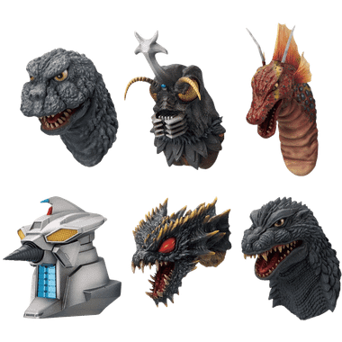 Godzilla: Monster Head (The Biography of The Most Terrifying Monster King) Ichibansho Zakka Magnets - Blind Box (PREORDER)、Bandai Hobby、kayou