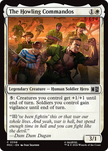 The Howling Commandos (Foil) | Marvel Super Heroes Commander、Magic: The Gathering、kayou