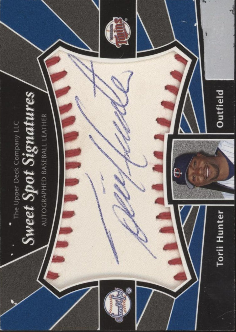 Torii Hunter 2004 Upper Deck Sweet Spot Signatures Ball Relic Auto #SS-HU、Collector Store LLC、kayou