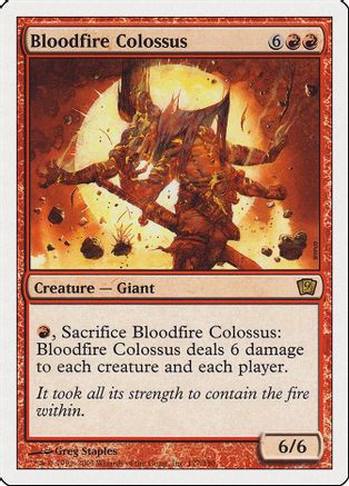 Bloodfire Colossus (9ED-177) - 9th Edition、Wizards of the Coast、kayou