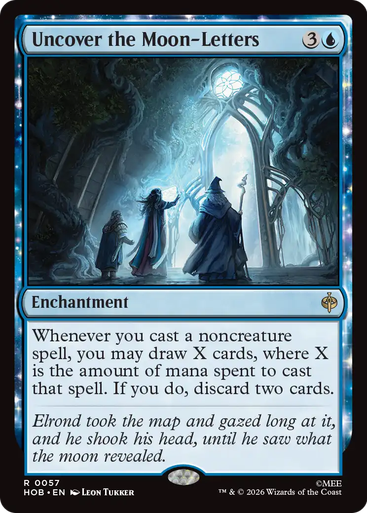 Uncover the Moon-Letters (Foil) | The Hobbit、Magic: The Gathering、kayou