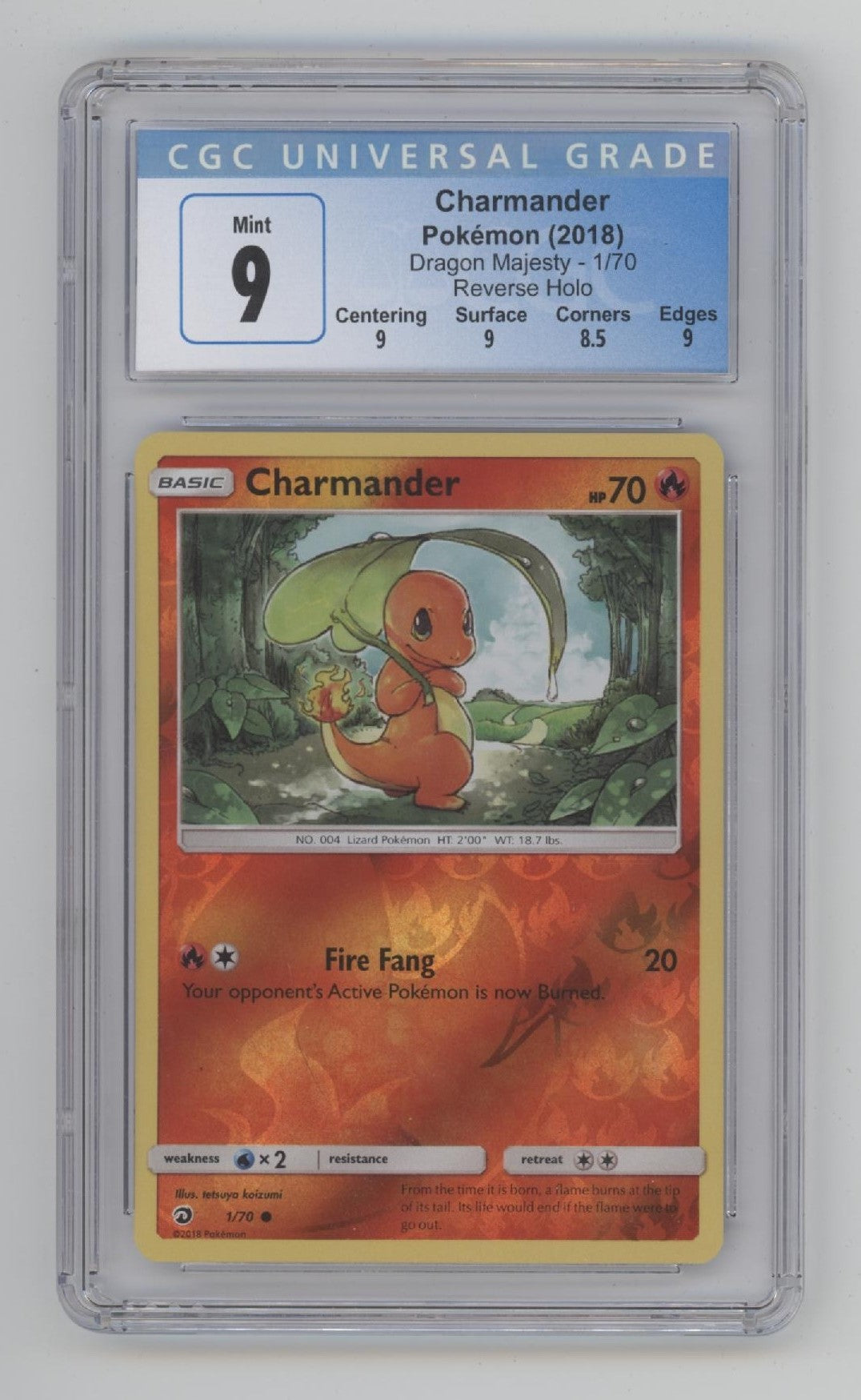 Charmander Pokemon Dragon Majesty Reverse Holo #1 CGC 9、Collector Store LLC Gaming、kayou