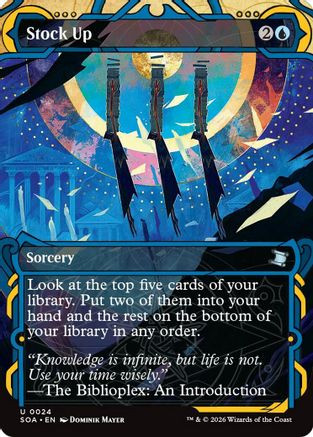 Stock Up (SOA-024) - Secrets of Strixhaven: Mystical Archive、Wizards of the Coast、kayou