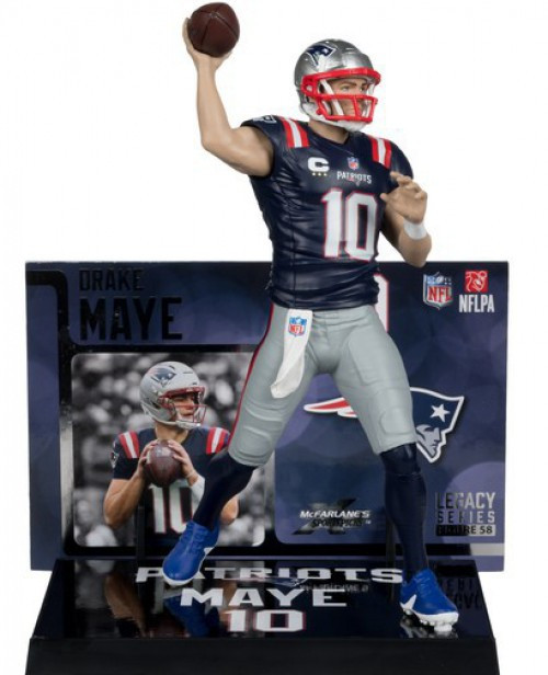 McFarlane Toys NFL New England Patriots Drake Maye Posed Figure (Pre-Order ships September)、ToyWiz、kayou