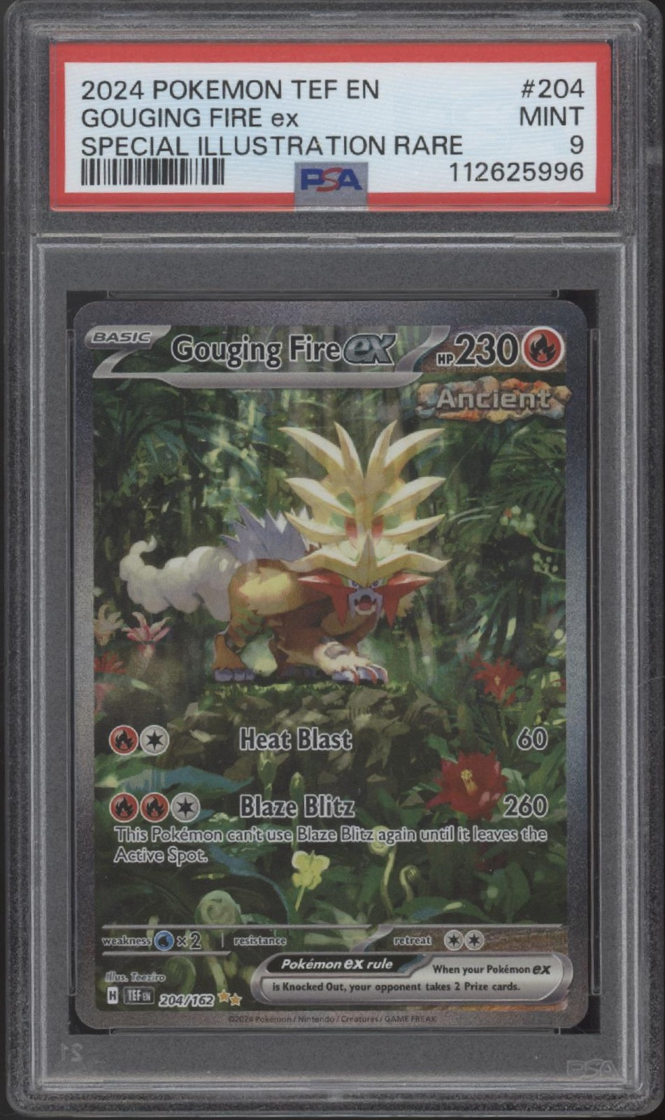 Gouging Fire ex Pokemon Temporal Forces Special Illustration Rare #204 PSA 9 #1、Collector Store LLC Gaming、kayou