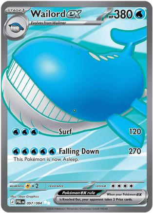 Wailord ex - 097/084 97 - ME05 Pitch Black Holofoil、The Pokémon Company、kayou