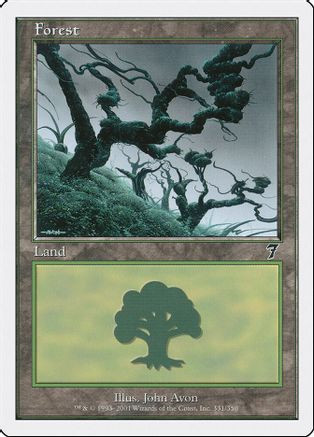 Forest (331) (7ED-331) - 7th Edition、Wizards of the Coast、kayou