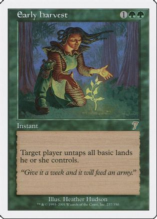 Early Harvest (7ED-237) - 7th Edition Foil、Wizards of the Coast、kayou