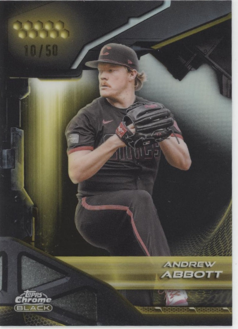 Andrew Abbott 2026 Topps Chrome Black Gold Refractor 10/50 #62、Collector Store LLC、kayou