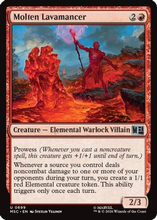 Molten Lavamancer (MSC-699) - Commander: Marvel Super Heroes、Wizards of the Coast、kayou