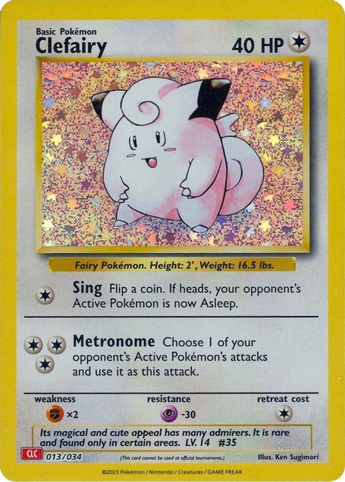 Pokemon Trading Card Game Classic Classic Collection Clefairy #13 CLC、ToyWiz、kayou
