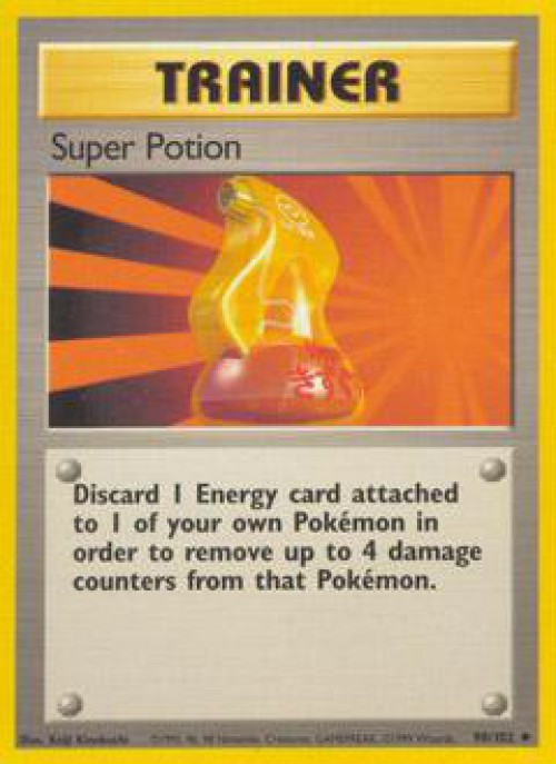 Pokemon Base Set Uncommon Super Potion #90 Lightly Played、ToyWiz、kayou