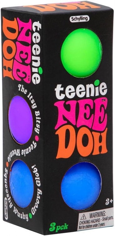 NeeDoh The Groovy Glob BLUE, PURPLE & GREEN 1.5-Inch Small Stress Ball 3-Pack、ToyWiz、kayou