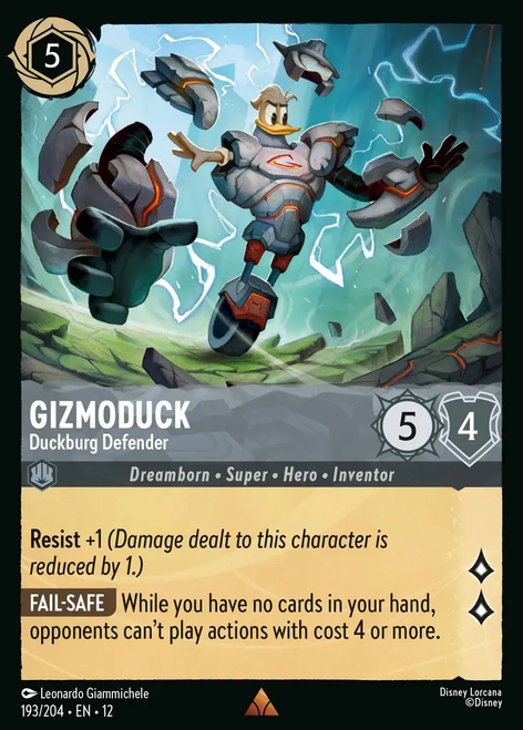 Gizmoduck - Duckburg Defender (Foil) | Wilds Unknown、Disney Lorcana、kayou