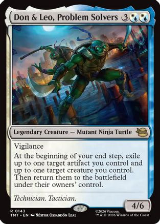 Don & Leo, Problem Solvers (TMT-143) - Teenage Mutant Ninja Turtles Foil、Wizards of the Coast、kayou
