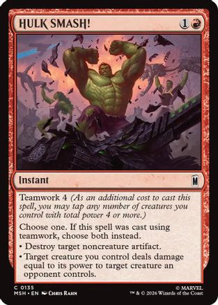 HULK SMASH! (MSH-135) - Marvel Super Heroes Foil、Wizards of the Coast、kayou