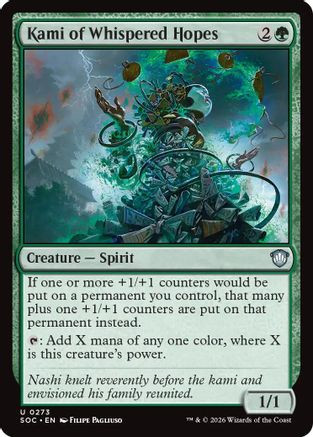 Kami of Whispered Hopes (SOC-273) - Commander: Secrets of Strixhaven、Wizards of the Coast、kayou