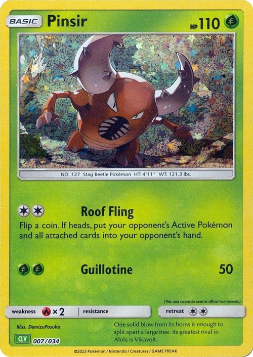 Pokemon Trading Card Game Classic Classic Collection Pinsir #7 CLV、ToyWiz、kayou