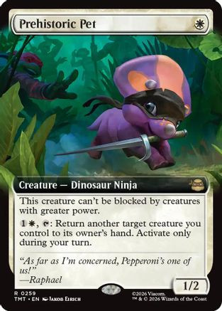 Prehistoric Pet (Extended Art) (TMT-259) - Teenage Mutant Ninja Turtles Foil、Wizards of the Coast、kayou