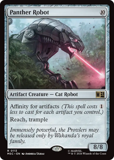 Panther Robot (Surge Foil) | Marvel Super Heroes Commander、Magic: The Gathering、kayou