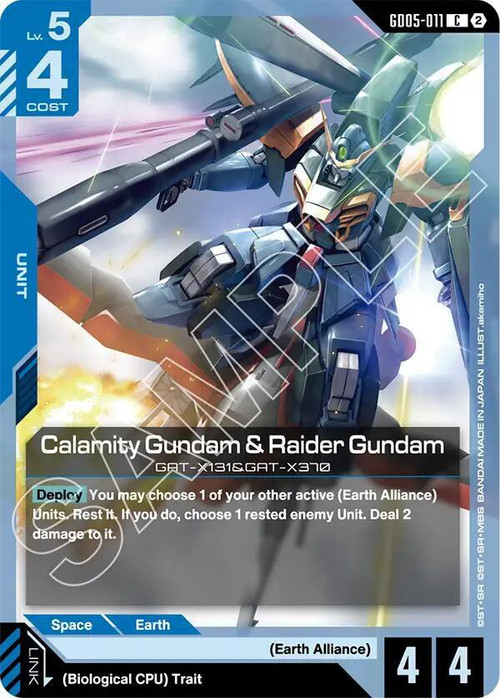 Trading Card Game Freedom Ascension Common Calamity Gundam & Raider Gundam GD05-011、ToyWiz、kayou