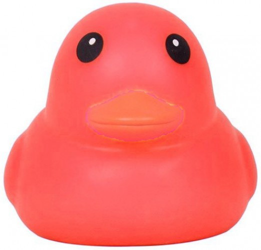 Laffy Quacks Jumbo Squishy Duck RED 6-Inch Squeeze Toy、ToyWiz、kayou