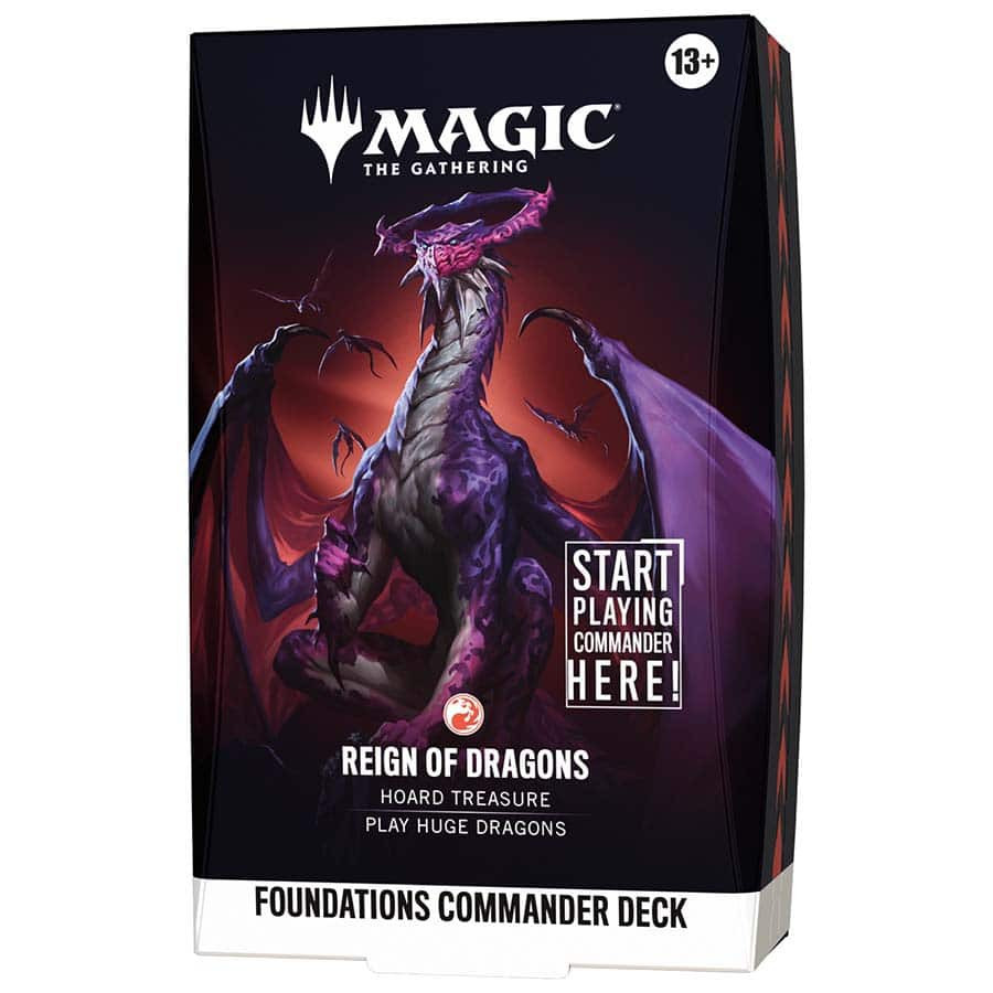 MtG Foundations Reign of Dragons Commander Deck 110 Cards (Pre-Order ships October)、ToyWiz、kayou
