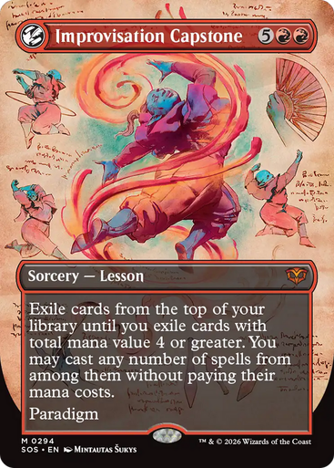 Improvisation Capstone (Borderless Field Notes) | Secrets of Strixhaven、Magic: The Gathering、kayou