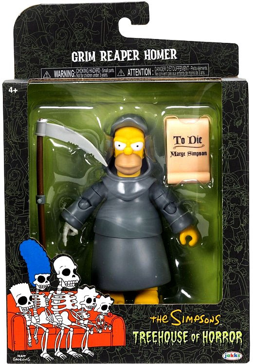 The Simpsons Treehouse of Horror Premium Grim Reaper Homer Action Figure、ToyWiz、kayou