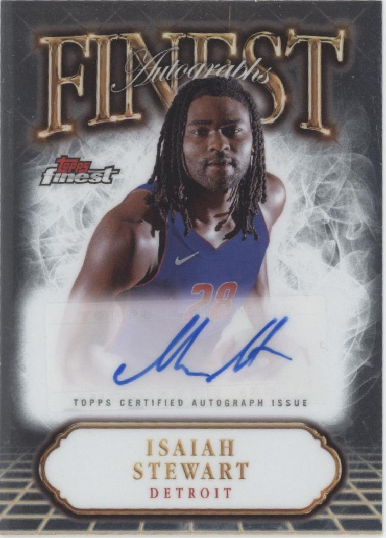 Isaiah Stewart 2024-25 Topps Finest Auto #FA-IS、Collector Store LLC、kayou