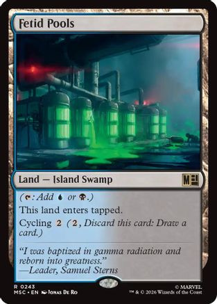 Fetid Pools (Surge Foil) (MSC-243) - Commander: Marvel Super Heroes Foil、Wizards of the Coast、kayou