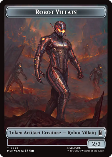Marvel Super Heroes - Robot Villain (#26) Token | Marvel Super Heroes、Magic: The Gathering、kayou