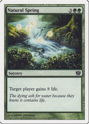 Natural Spring (9ED-257) - 9th Edition Foil、Wizards of the Coast、kayou