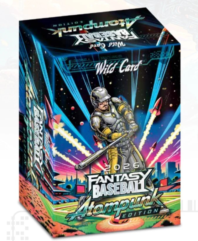 MLB Wild Card 2026 Fantasy Baseball Atompunk Edition Trading Card BLASTER Box 5 Encased Cards、ToyWiz、kayou
